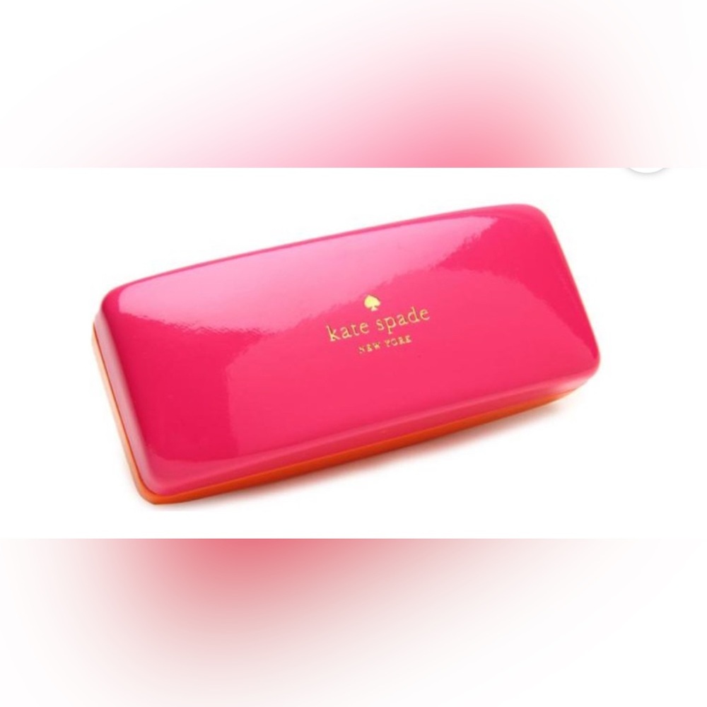 LAST CALL Kate Space Pink Orange Glasses Case & Cloth
